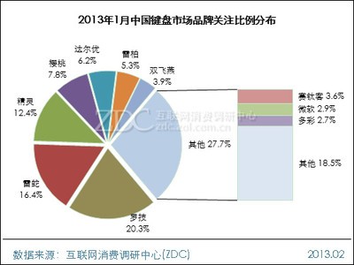 2013年1月中国键盘市场分析报告