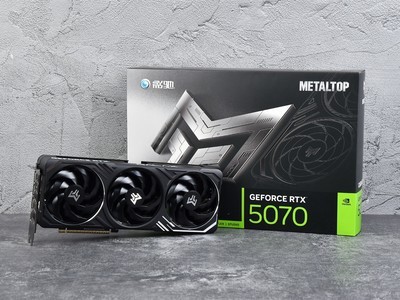 高效散热，稳定输出，影驰 GeForce RTX 5070 金属大师黑金版 OC 评测