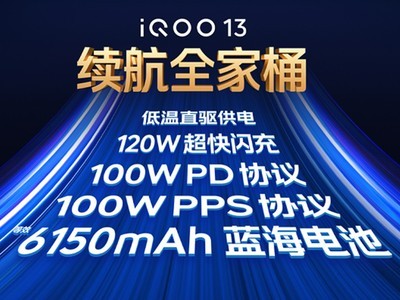 6150mAh+120W快充，看看iQOO 13的快充和续航是如何兼得的？