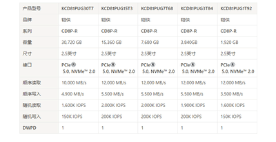  KIOXIA KWD81PUG15T3 brings more capacity and performance to the data center
