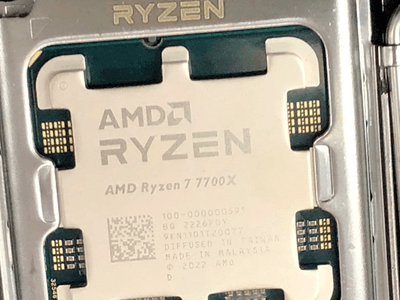 造型绝了！AMD新一代8核处理器锐龙R7 7700X实物曝光