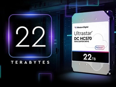 2022 GG100 |西部数据 22TB Ultrastar DC HC570 CMR HDD凭借OptiNAND技术和更高容量获奖