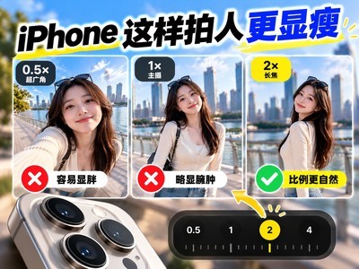 这几个焦段用对了，iPhone拍人更显瘦