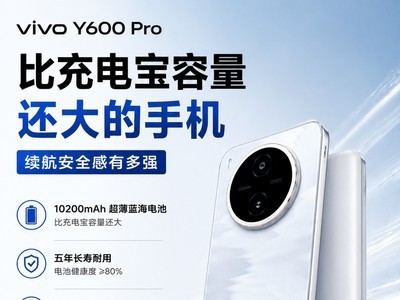 vivo Y600 Pro：比充电宝容量还大的手机，续航安全感有多强