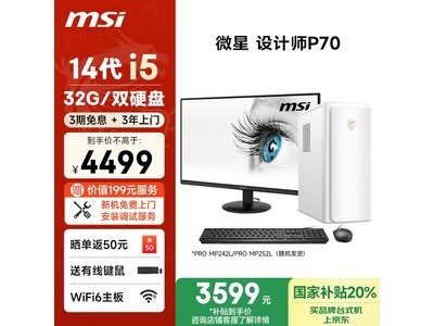 ΢P70ʾ|i5-14400F/4G/32Gڴ/1TB+2TB SSD