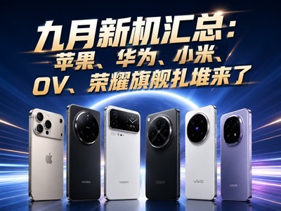 九月新机汇总：苹果、华为、小米、OV、荣耀旗舰扎堆来了