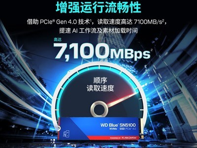 闪迪西部数据2T SSD，到手仅1469元