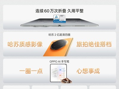 折痕无感 哈苏加持，OPPO Find N6发布9999元起