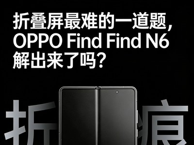 折叠屏最难的一道题，OPPO Find N6 解出来了吗？