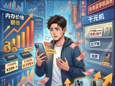 内存价格翻倍、千元机停更、二手也在涨——今年买手机真的贵了