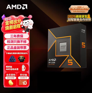 性能+成本的黄金搭档！锐龙5 9600X配单通道DDR5内存
