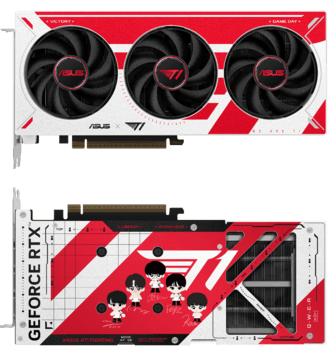 信仰联名解锁冠军战力！ASUSx T1 RTX50系列联名显卡开售