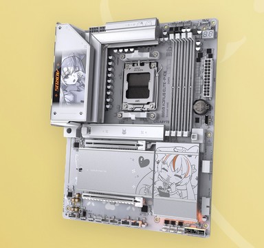 二次元狂喜 技嘉B850 AORUS ELITE P ICE雕妹主板开售