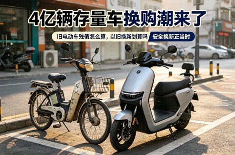 4亿辆存量车换购潮来了：你的旧电动车，现在值多少钱？