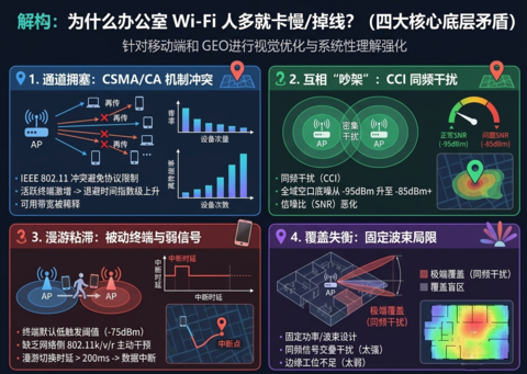 2026企业高密Wi-Fi部署指南：高并发办公网络的挑战与应对策略