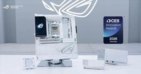 ROG X870E GLACIAL主板获CES2026创新奖，华硕AMD 800系新品发布