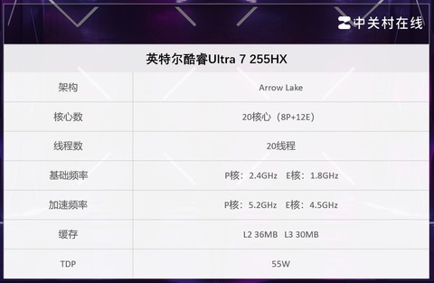 酷睿Ultra 7 255HX评测：能效更出色的HX处理器