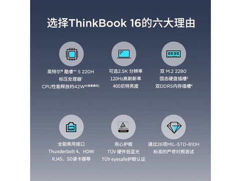 ThinkPad ThinkBook 16酷睿版直降近千元！