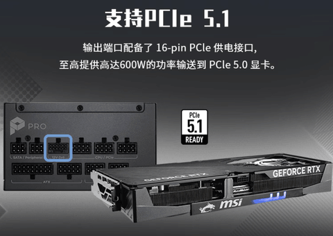 装机焕新首选！微星PRO A1000PL PCIE5电源，稳供未来战力