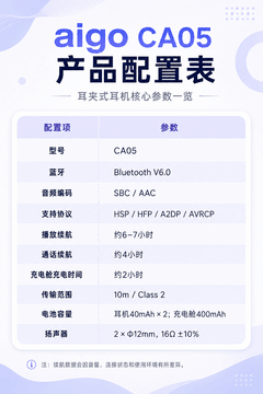 aigo CA05耳夹式耳机测评：百元价位，却把“音质”做到极致