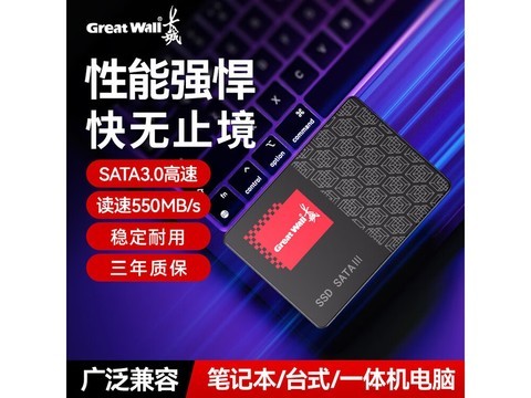 长城S400固态硬盘256G现价189元速升级