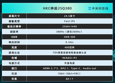HKC神盾25Q380显示器评测：这才是三角洲玩家的顶级护航