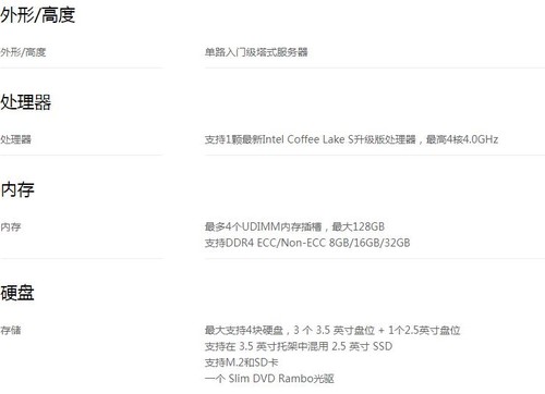 完整强悍联想ThinkServer TS80X服务器促