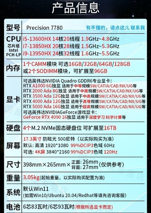 17.3ӢܴDELLPrecision 7780վ 