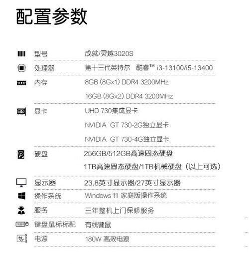 精悍可靠戴尔(dell)灵越3020s台式机热卖