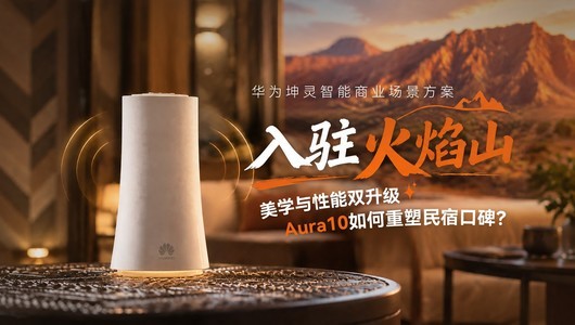 华为坤灵智能商业场景方案入驻火焰山 美学与性能双升级：