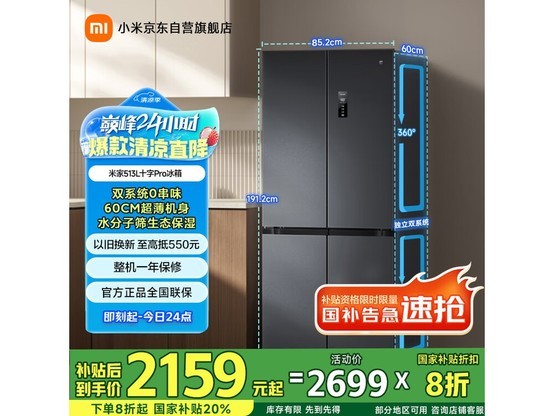׼MIJIA BCD - 513WTMSA侩Żݼ2159Ԫ