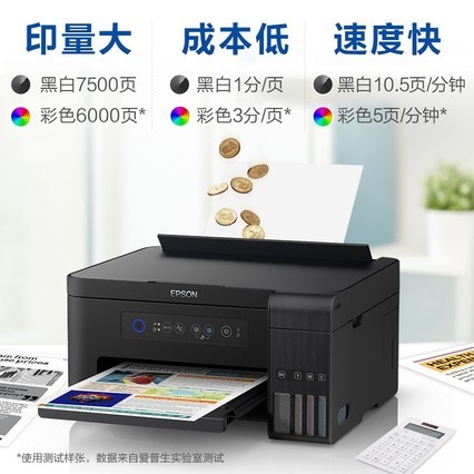 ӡСL3256/3153/3251/3253 EPSONɫīֻīʽӡɨ踴ӡһѧA4ͥ