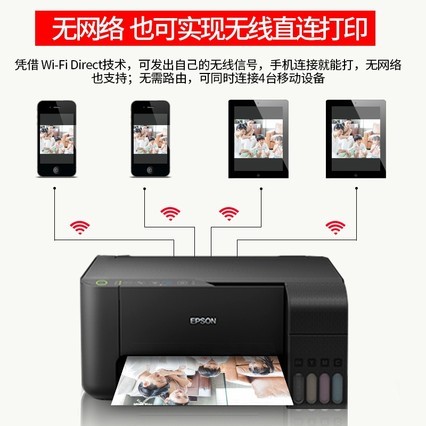 EPSONīʽL3158/L3156ɫ߶๦һ ӡӡɨ Ƭӡһð칫ӡL405