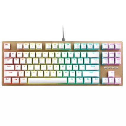 װأRapoo V500RGB 87Ϸе  Ϸ Լ Լ ɫ 