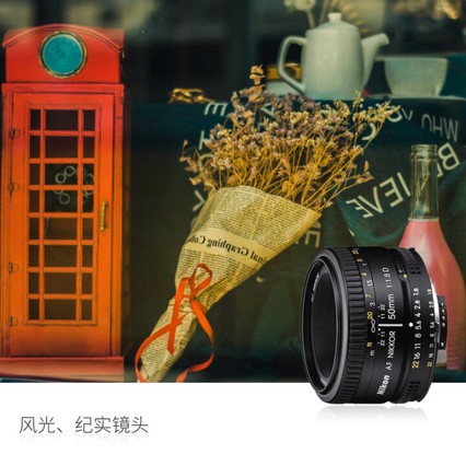 ῵Nikon50 1.8dȫͷ AF 50mm f1.8D񶨽С̵۵ͷ +UV+΢ྵ+ǹ⾵