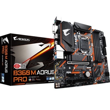 技嘉b360m aorus pro/b365m elite 小雕 台式机电脑游戏主板 1151
