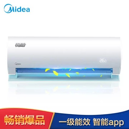 美的（Midea）一级能效 智能WIFI变频空调 极酷壁挂式 卧室空调冷暖挂机 ECO节能 KFR-26GW/WXDA1@ 大1匹