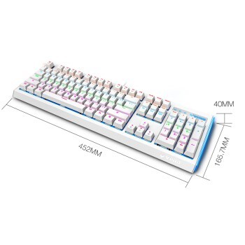 װأRapoo V500L 104е Ϸ Լ  Լ ʼǱ ɫ 