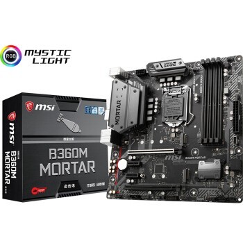 ΢(MSI)B360M MORTARȻ 羺Լ֧ 9100F/9400F/9500/9700F CPUIntel B360/LGA 1151