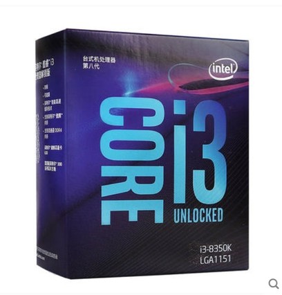 Intel/Ӣض I3-8350K ĺװCPU ĺ̴߳ ֳ֧Ƶ