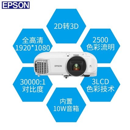 EPSONͶӰTW5400ȫӻ3DwifiͥӰԺͶ1080PͶӰֱͶ