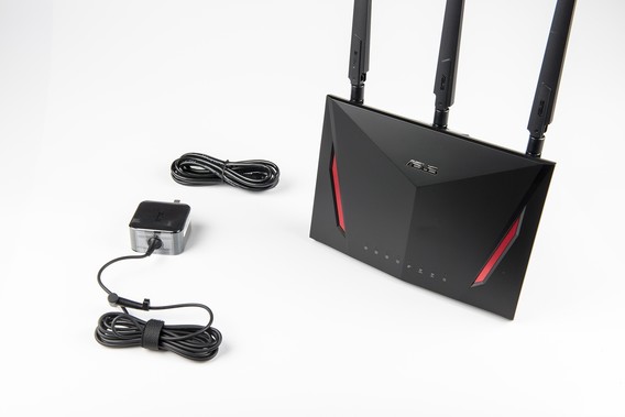 µ+èֱ͡asus˶·RT-AC86Uҵü2900Mwifiǧ׶˿5Gǽܿװ÷