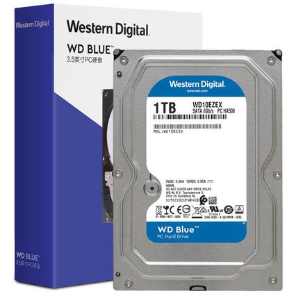 (WD)̨ʽеӲ  3.5Ӣ SATA6Gb/sӿ ð칫װDIYӲ  1TB - 7200ת (WD10EZEX)