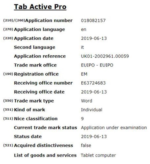 ʽƳGalaxy Tab Active Proƽ  