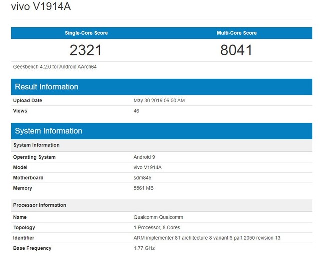 vivo»Geekbenchܷع ΪiQOO Neo 