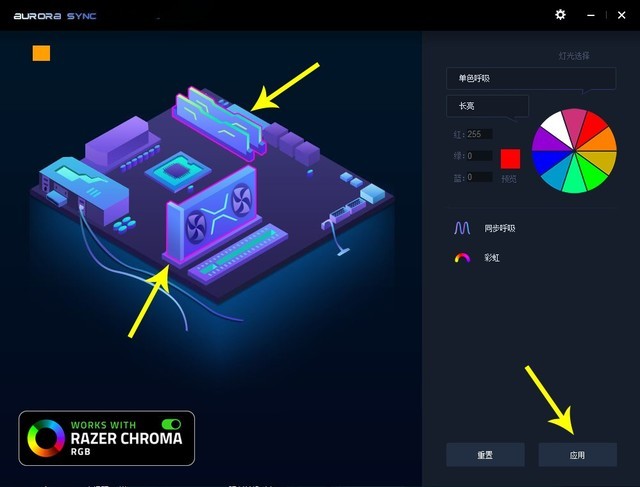 GALAX Aurora SyncRAZER CHROMA 