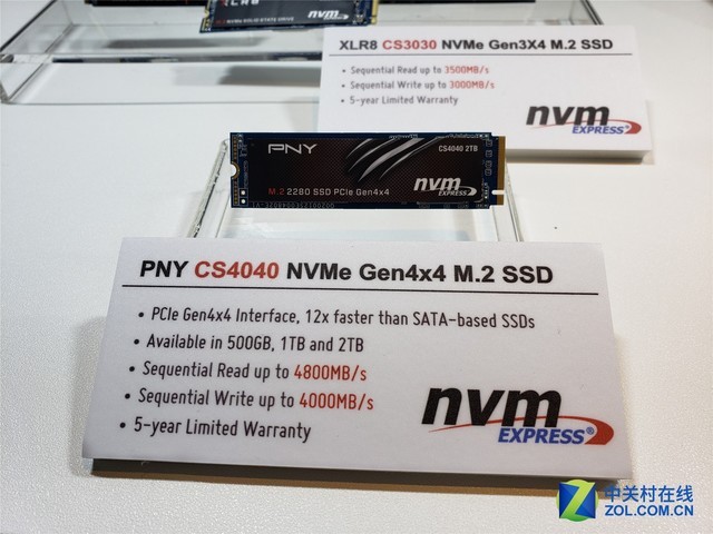 支持PCIE4.0 PNY旗舰CS4040亮相COMPUTEX 