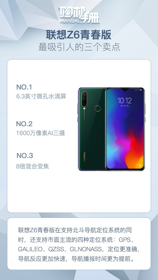 双频北斗高精度定位 10张图了解联想z6青春版