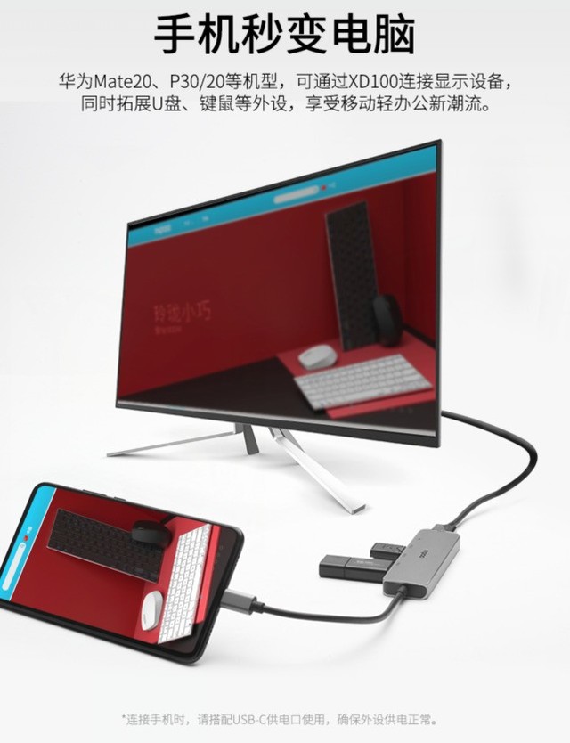 װXD100 USB-C 5չת 