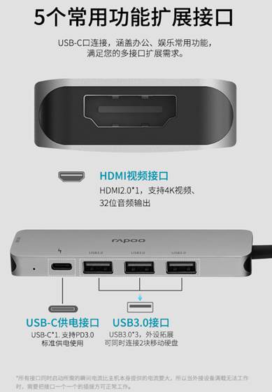 װXD100 USB-C 5չת 